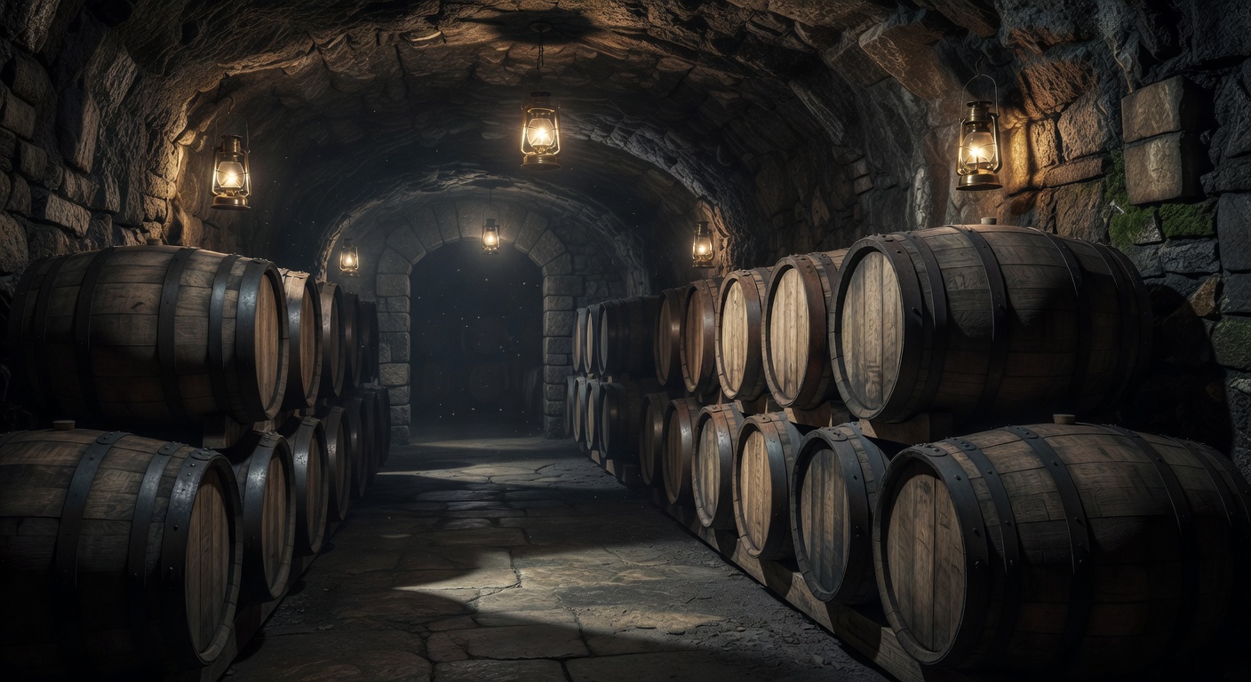 barrel aging cellar